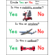 Transportation Yes No Questions Print and Go Worksheets with Real Pictures